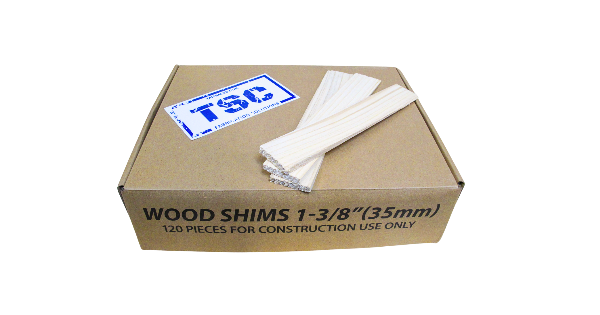 Nelson Wood Shims 8" x 1-3/8"- Box of 120