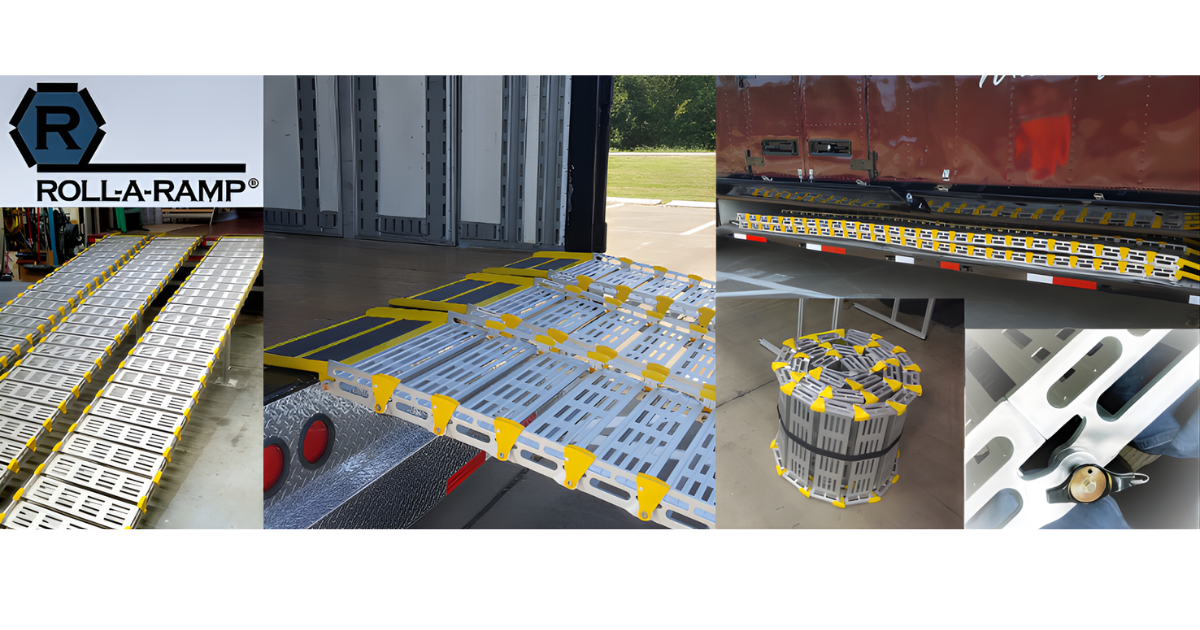 The Roll-A-Ramp 12" Wide Standard Pair Aluminum Portable Ramps