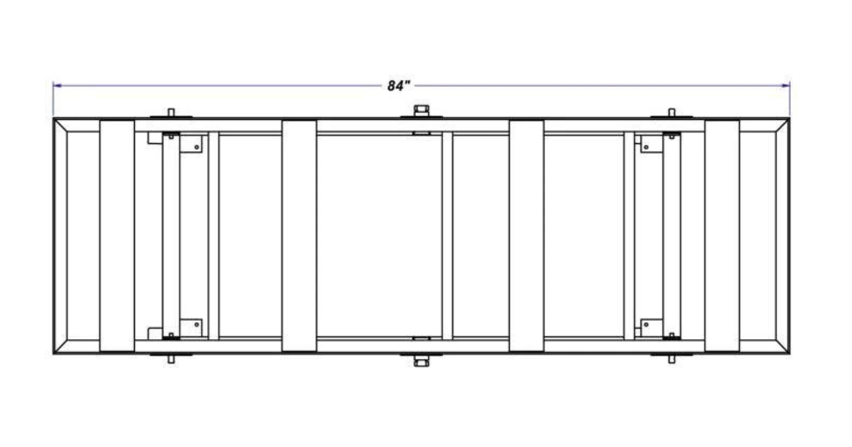 WEHA 27″ Adjustable Height Galvanized Work Table With 4 Stabilizers