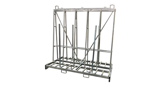 WEHA Extra Tall Double Sided A Frame Transport Cart 94" x 43" x 94"