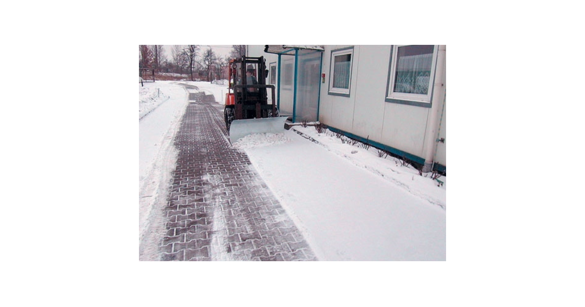 WEHA Forklift Snow Plow Attachment