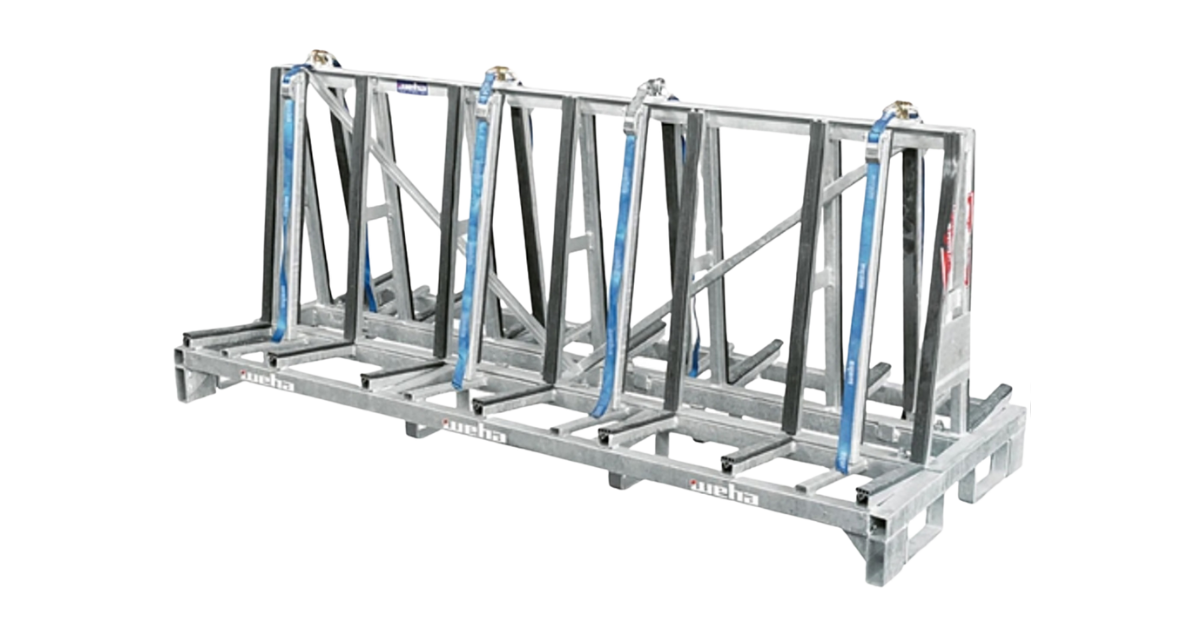 WEHA Shorty A frame Double Sided Transport Cart 78" x 32" x 42"
