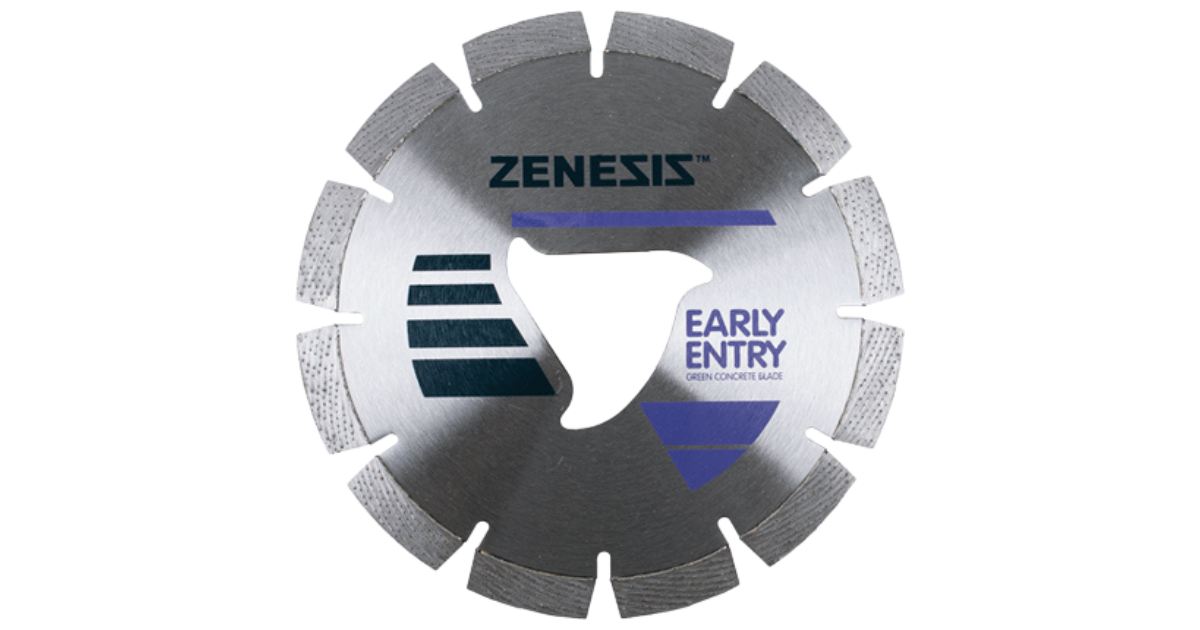 Zenesis Purple Z100 Early Entry Green Concrete Blade