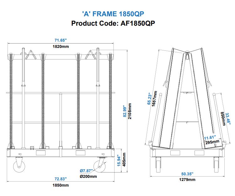 Aardwolf Transport Rack (6ft Long) AFP1850QP