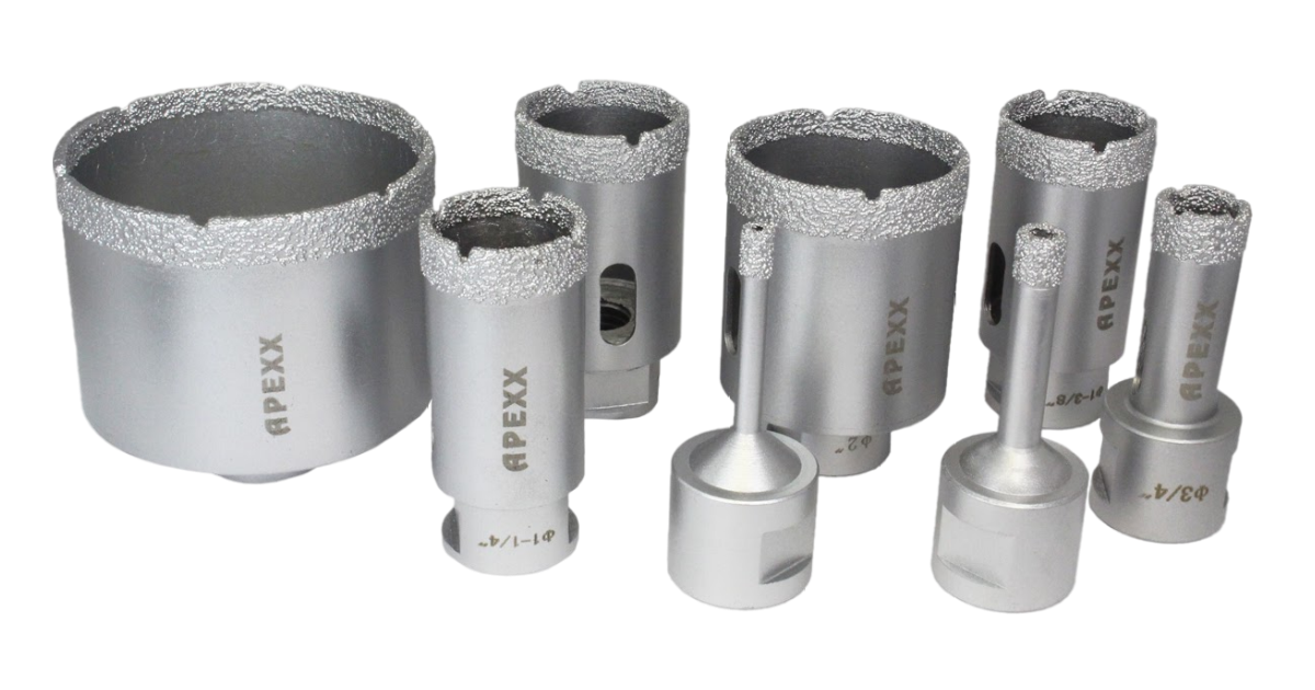 APEXX Brazed Continuous Rim Core Bits
