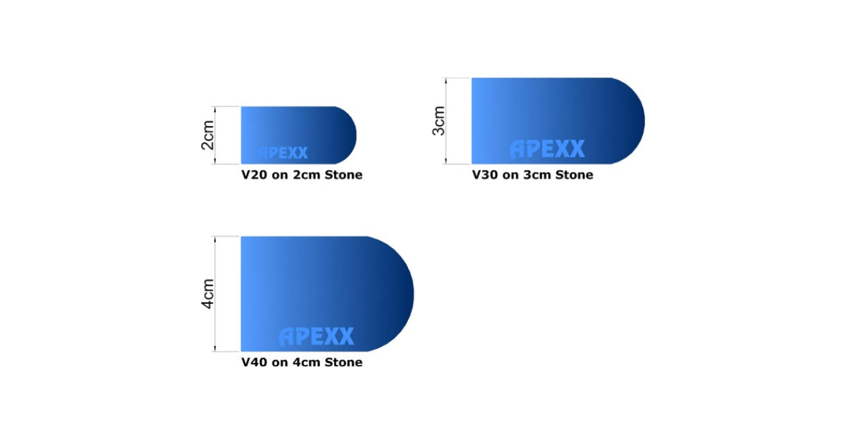 APEXX Shape V Segmented Router Bits