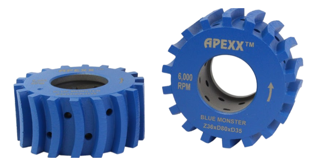 APEXX Blue MONSTER CNC Super Z Wheels