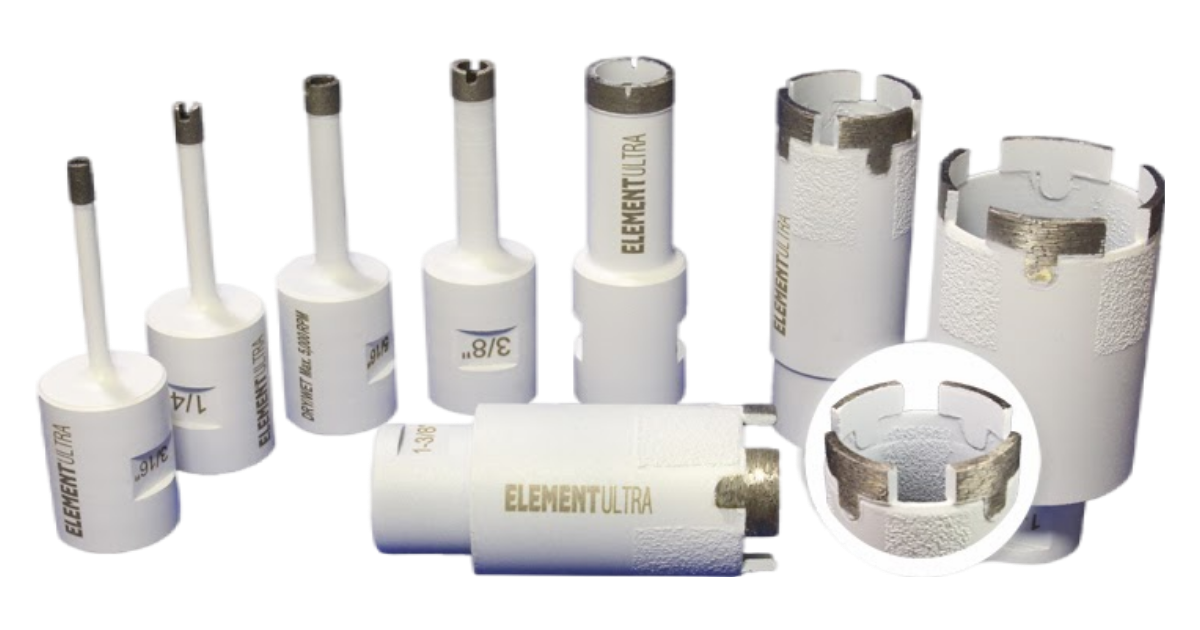 ELEMENT-ULTRA Dry/Wet Porcelain/UCS Core Bits