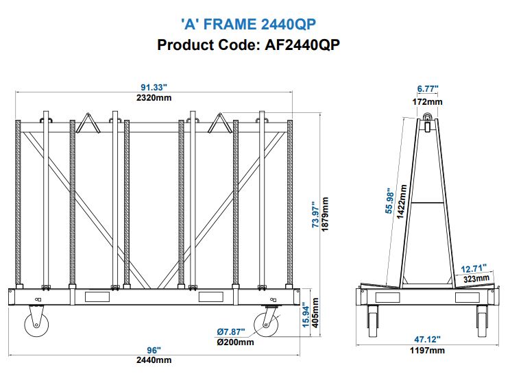 Aardwolf Transport Rack (8ft Long) AF2440QP