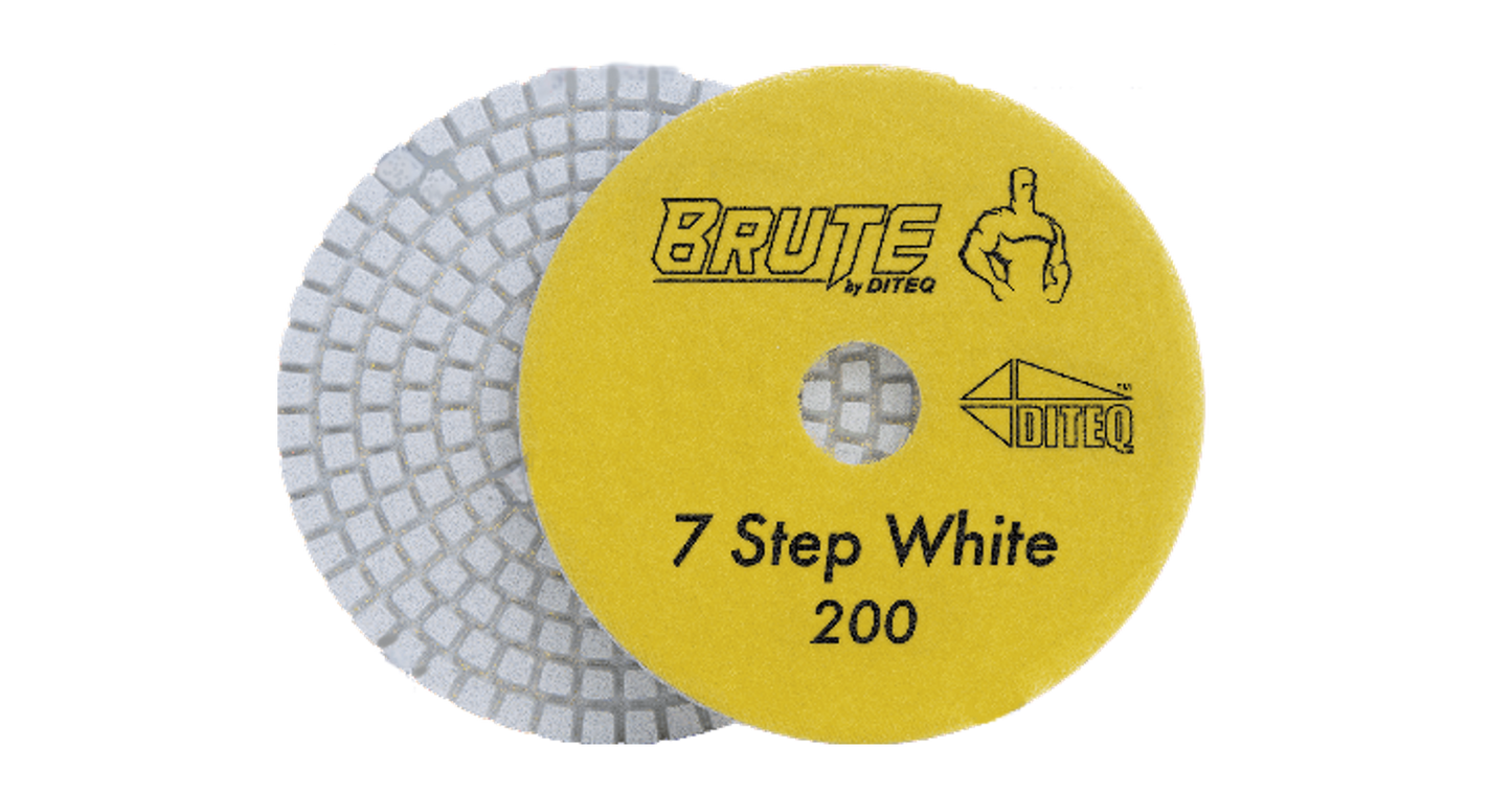 Brute 4" Premium 7-Step White Polish Pads