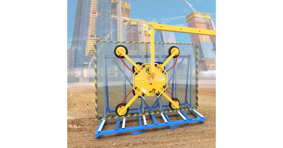 Aardwolf 12 Volt DS Battery Powered Vacuum Glass Lifter ARGL-500 Dual System