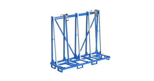Aardwolf ASSTR2000 Single Sided Transport Rack with hold down straps shown