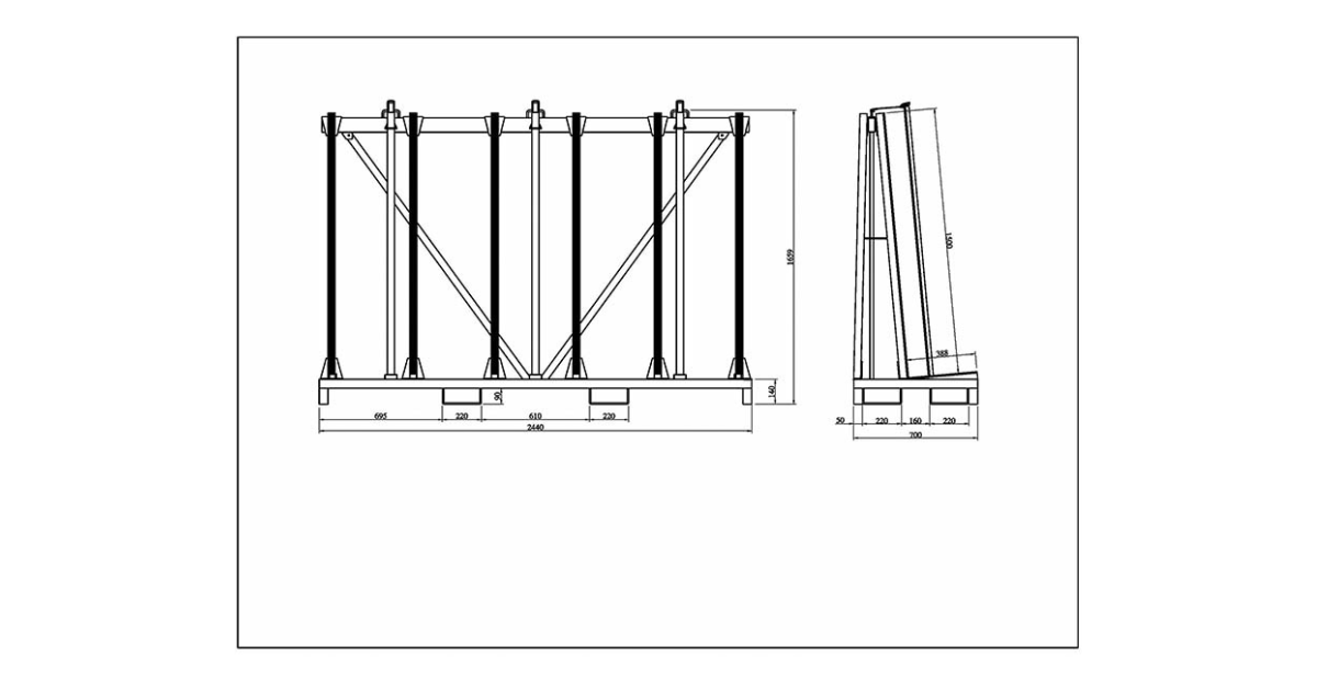 Aardwolf SSTR-2440 Single Sided Transport Rack