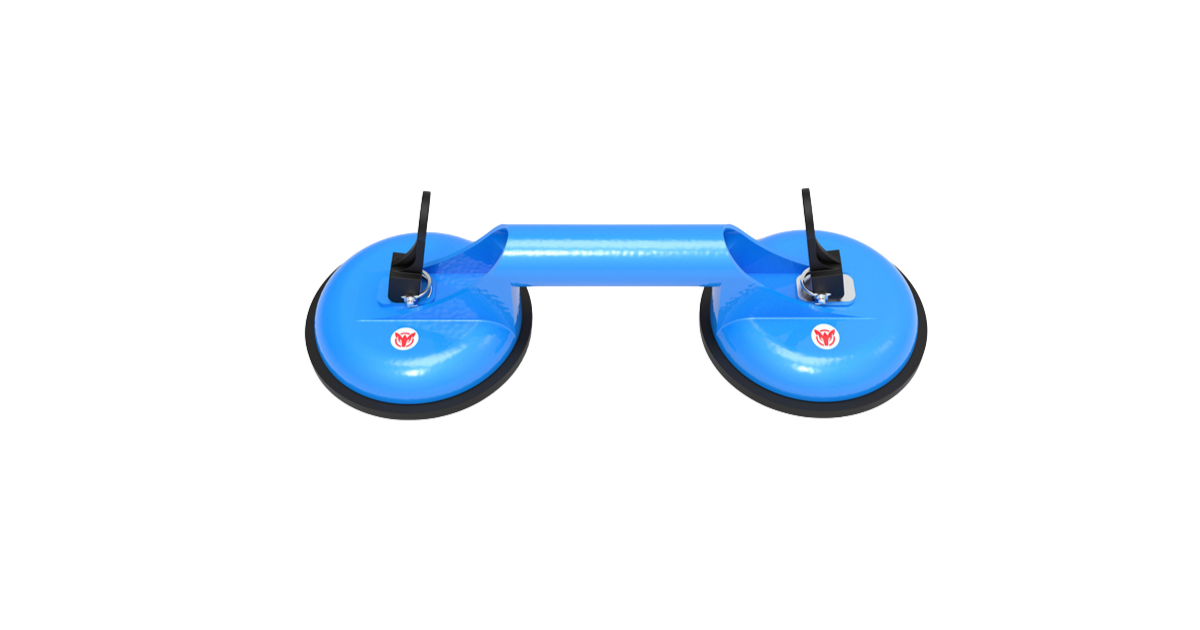 The Aardwolf Double Suction Cup is a device that can be used to lift or move glass, stone, or other smooth-surfaced non-porous materials.