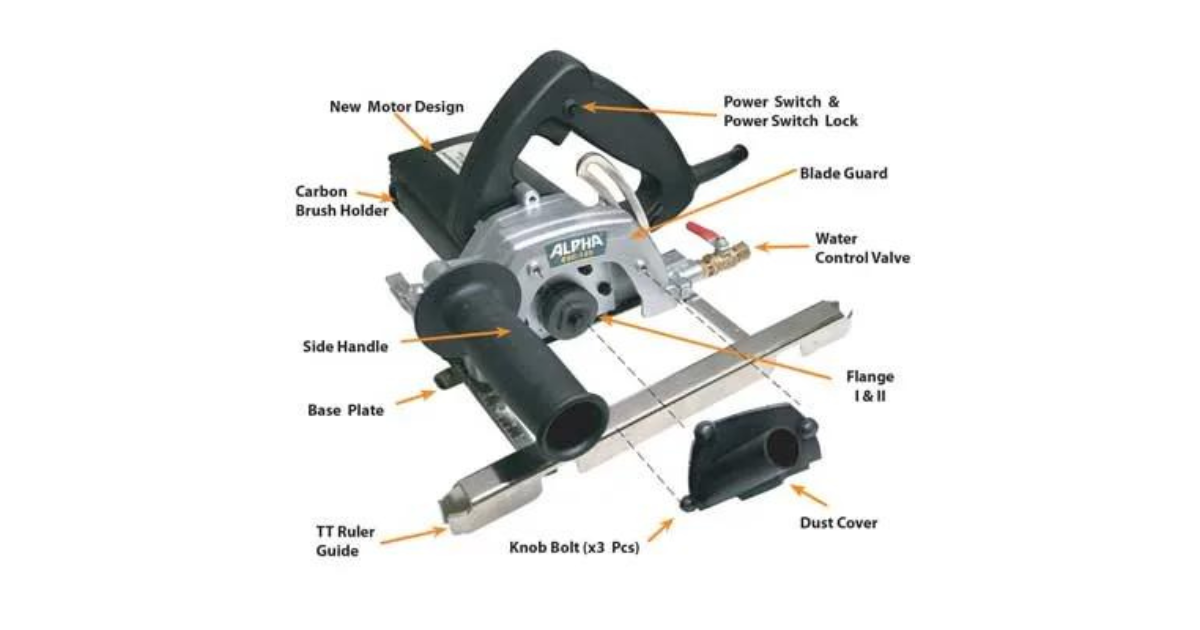 Alpha 5 Inch Dry/Wet Stone Saw ESC-225, 220v