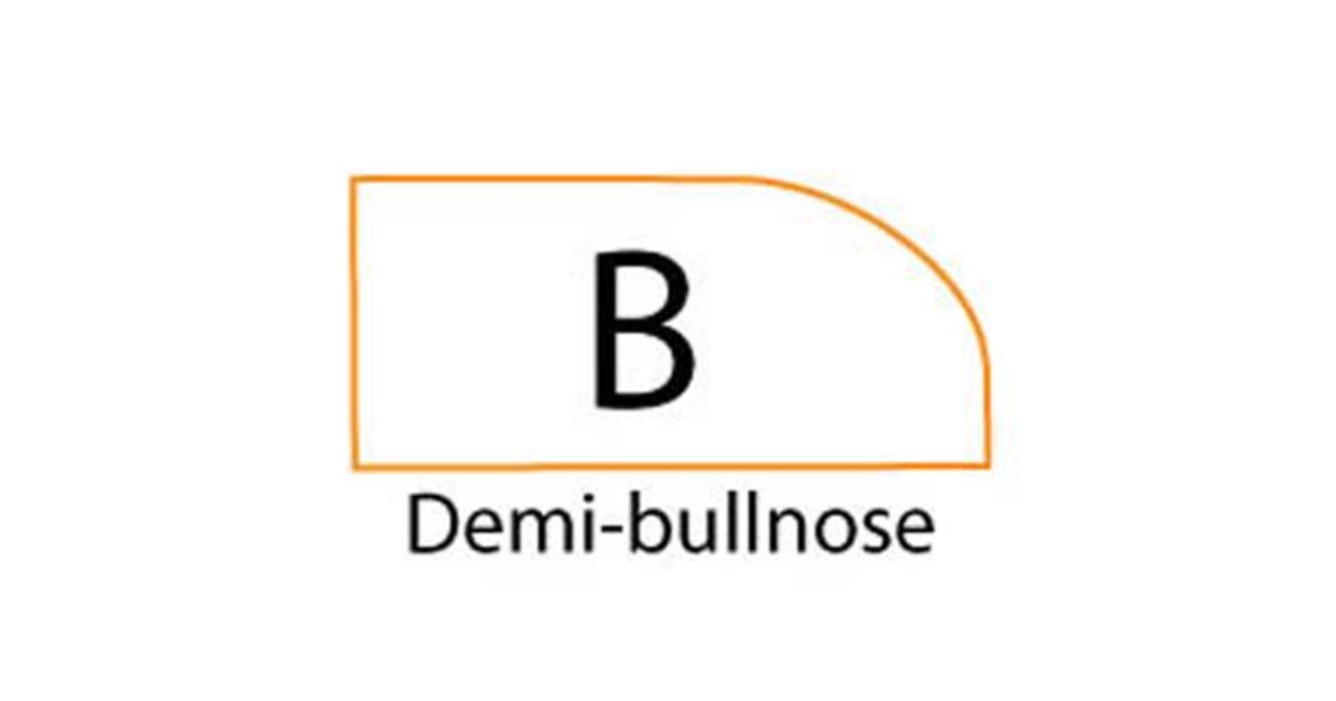 Alpha Profiler B-Series Demi-Bullnose Edge Treatment