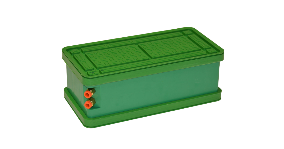 Green Rectangular Rubber BVC Stone Vacuum Cup 150X300X105mm