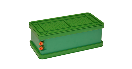 Green Rectangular Rubber BVC Stone Vacuum Cup 150X300X105mm