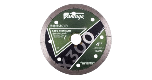Diamond Vantage X300 Thin T-Slot Porcelain Tile Blade