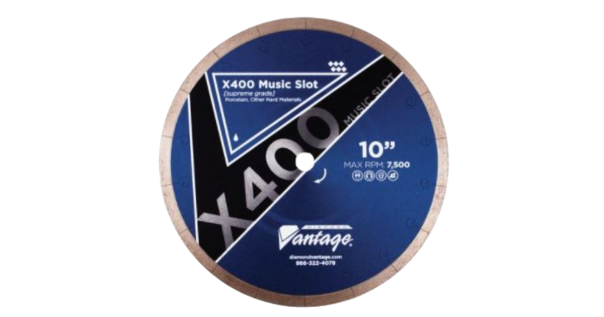 Diamond Vantage X400 Music Slot Porcelain Tile Blade