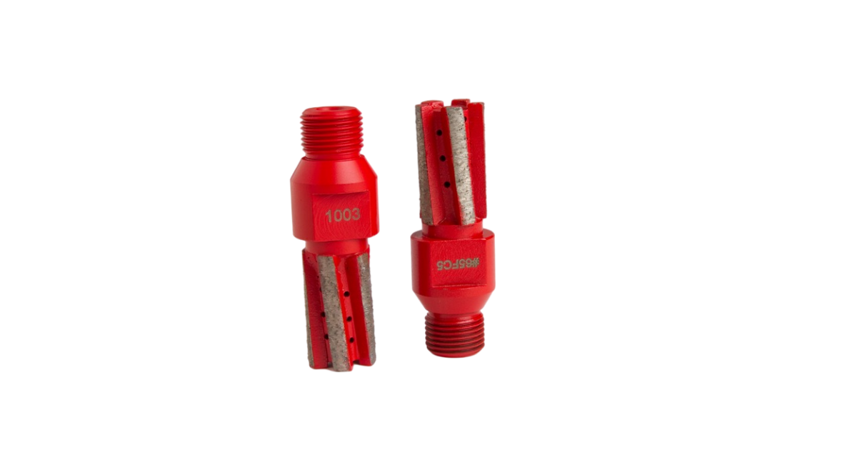 Apexx Red CNC Finger Bits for Granite & Quartz Surfaces