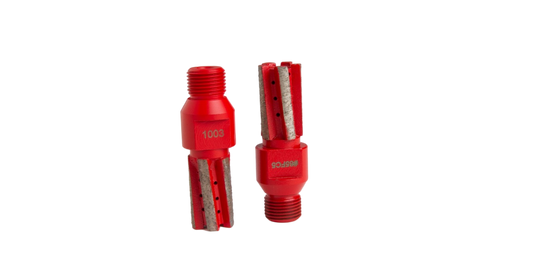 Apexx Red CNC Finger Bits for Granite & Quartz Surfaces