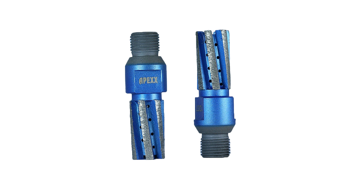 Apexx Blue CNC Finger Bits for Quartzite, Granite & Quartz