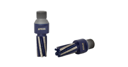 Apexx Dark Blue CNC Finger Bits For Quartzite, Granite & ES