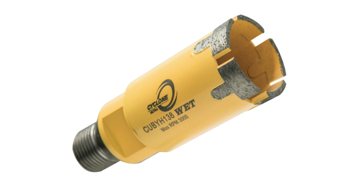 Diamax Cyclone Ultra CNC Core Bit, 1/2 Gas