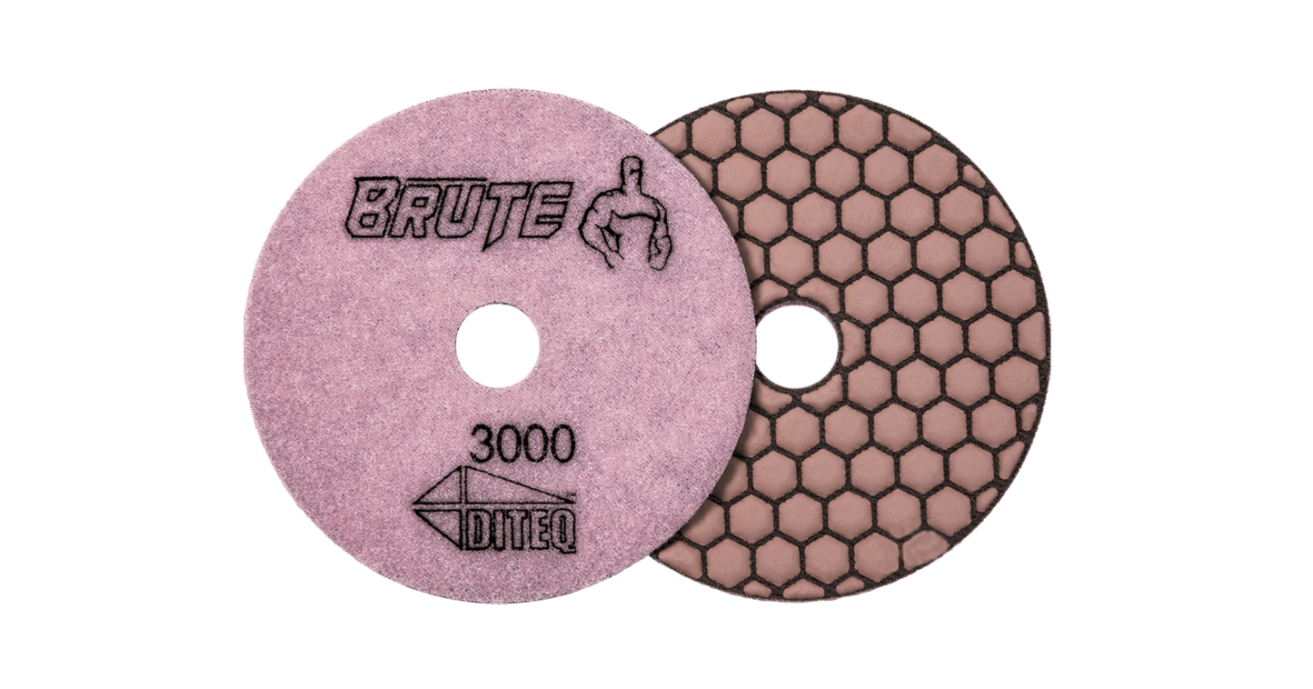 Brute 4" Granite Dry Polishing Pads