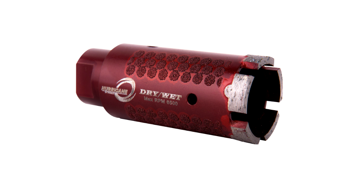 Diamax Hurricane Dry Core Bit Mini-T Segment, Side Protection