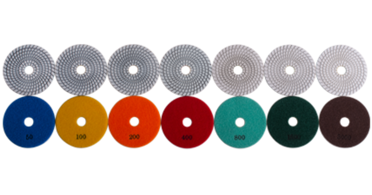 Diamond Vantage 7-Step White, Wet or Dry, Hybrid Resin Polishing Pad
