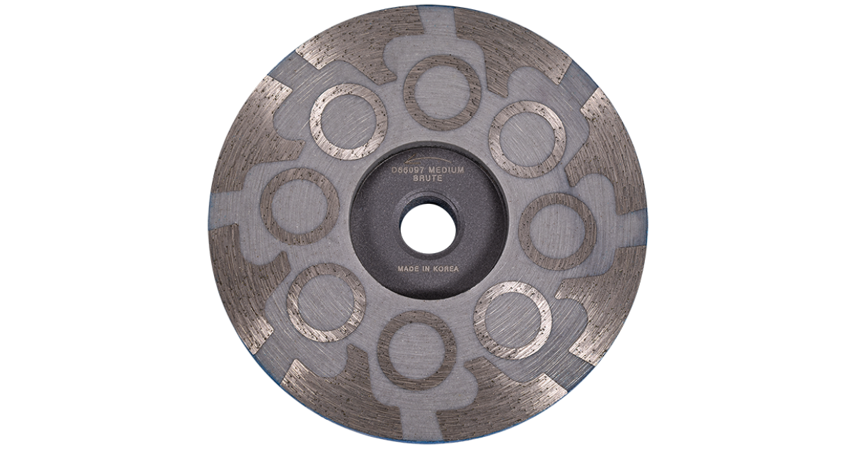 Diteq Brute 4" Resin-Filled Cup Wheels