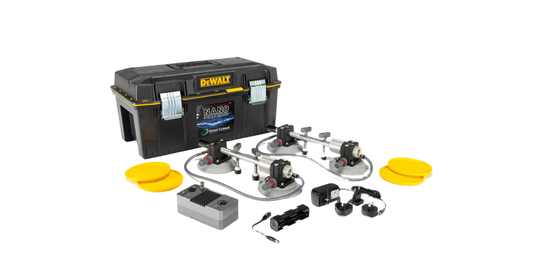 The Omni Cubed Nano Stealth Seamer is a versatile, compact seam setter that joins and levels countertops to create high-quality, even seams.