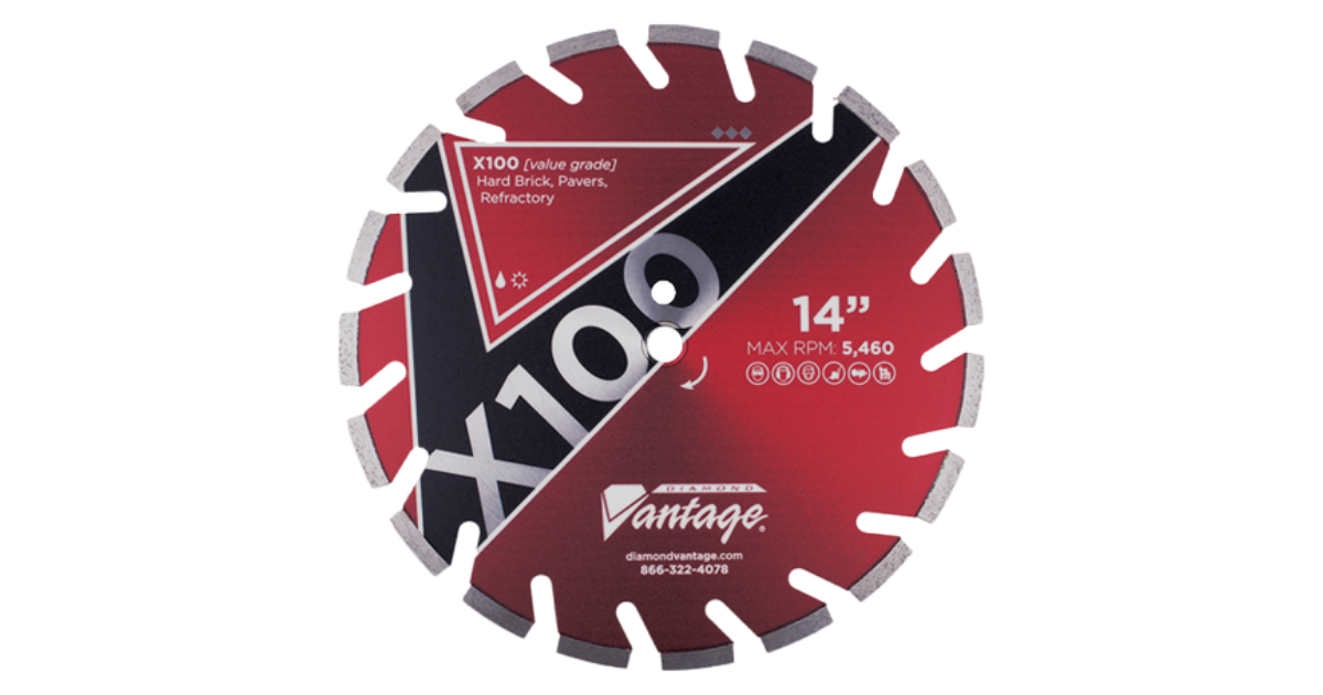 Diamond Vantage X100 Refractory Firebrick Blade