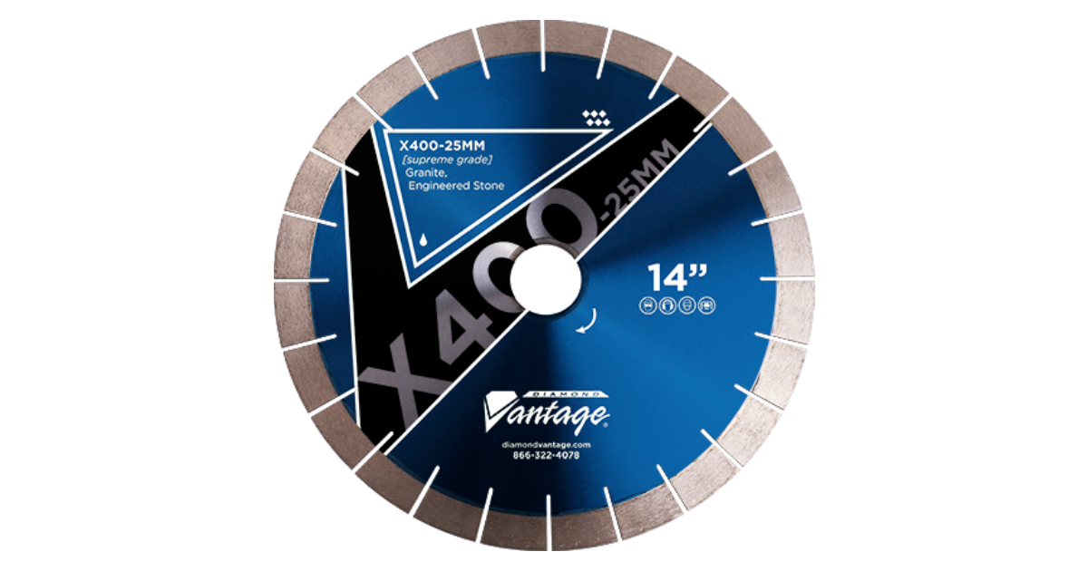 Diamond Vantage X400-25 Bridge Saw Blade