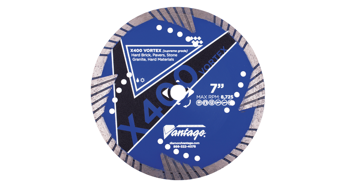 Diamond Vantage X400 Vortex Side Drop-Segment, Turbo Blade