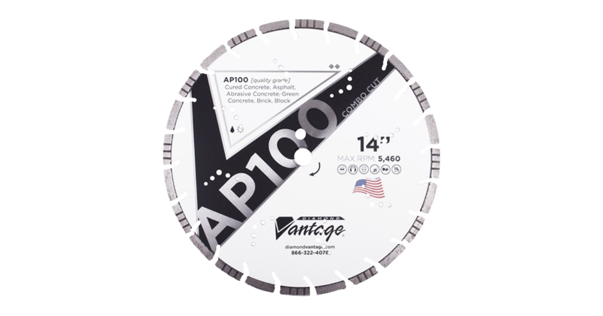 Diamond Vantage AP100 Combo Cut All Purpose Quality Blade