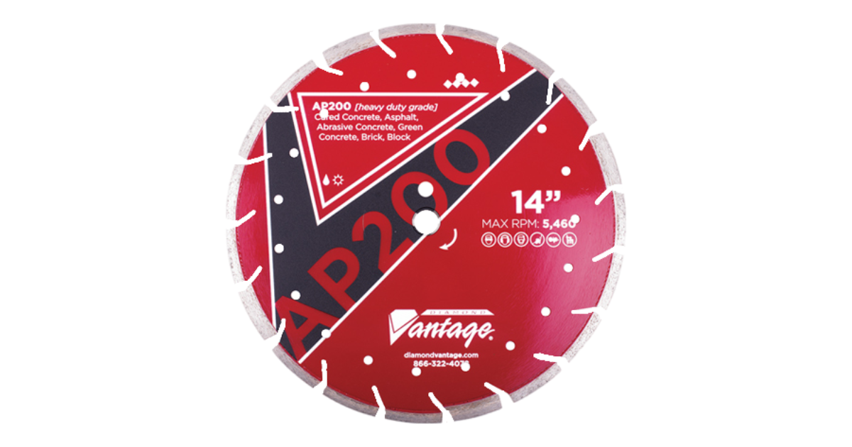 Diamond Vantage AP200 Combo Cut All Purpose Heavy Duty Blade