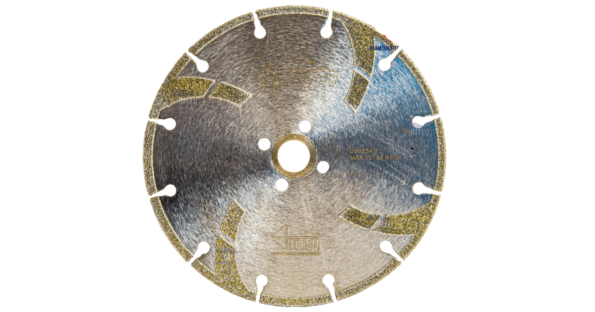 Diteq Electroplated Marble Blade M-31S-EP 6"