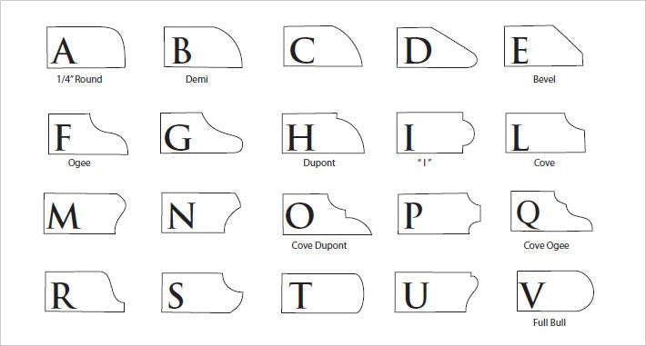 Grizzly Shape SM Pencil (Crescent, Bookend) Profile, Premium Diamond Router Bit