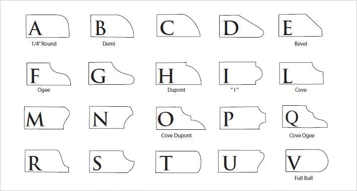 Grizzly Shape E Bevel Profile, Premium Diamond Router Bit