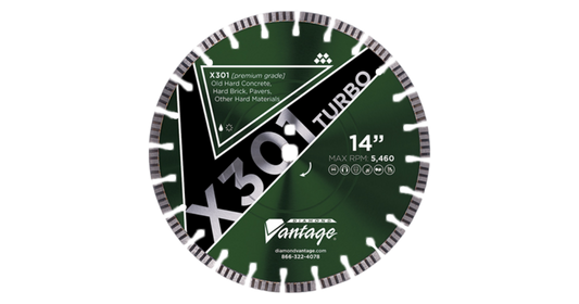 Diamond Vantage X301 Cutting Blade from our Turbo Segmented Blade collecection.