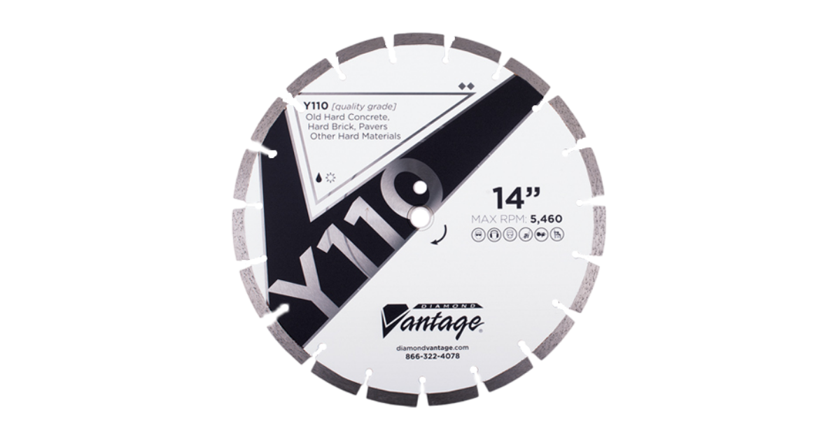 Diamond Vantage Y110 Hard Materials Segmented blade