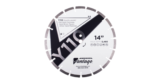 Diamond Vantage Y110 Hard Materials Segmented blade