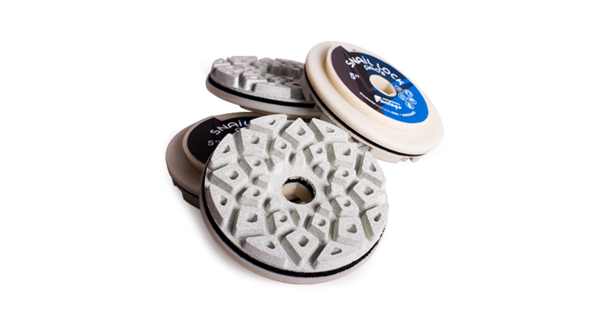 Flat Edge Snail Lock In-Line Polishing Pads