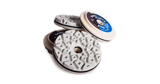 Flat Edge Snail Lock In-Line Polishing Pads