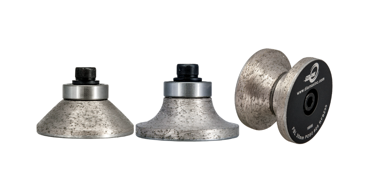 Diamax Cyclone Shape V Full Bullnose Profile Premium Diamond Router Bit