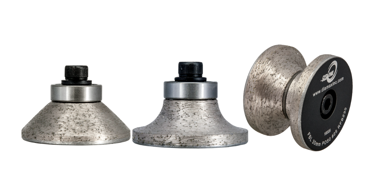 Diamax Cyclone Shape F Ogee Profile, Premium Diamond Router Bit