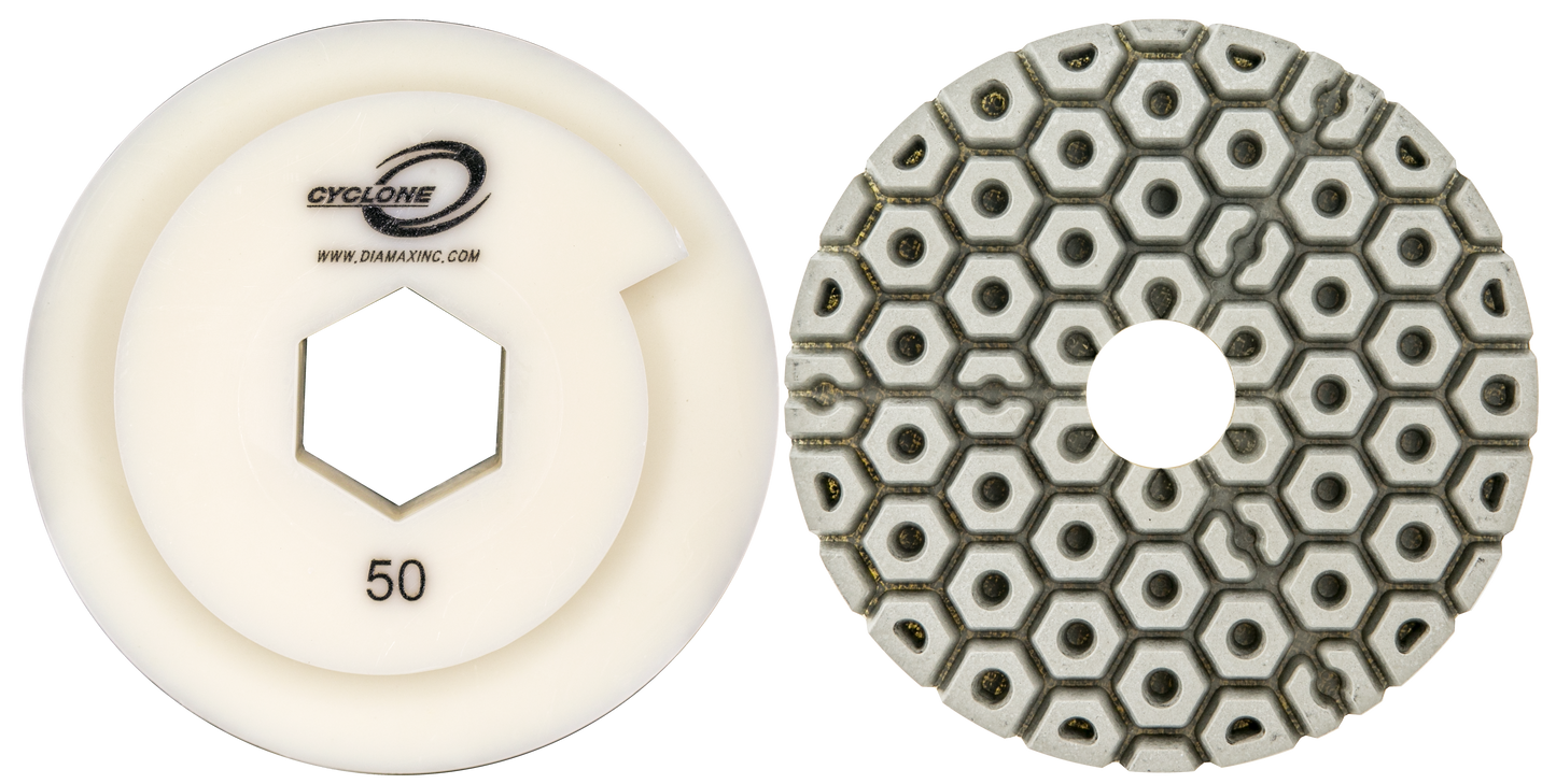 Diamax Cyclone White Straight Edge Wheels